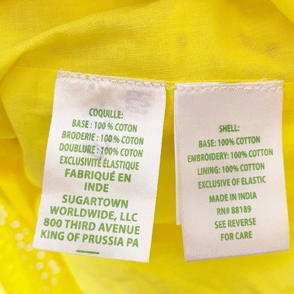 New! Lilly Pulitzer Asteria Dress Resort Yellow Daisy Dreams Eyelet - Picture 7 of 8